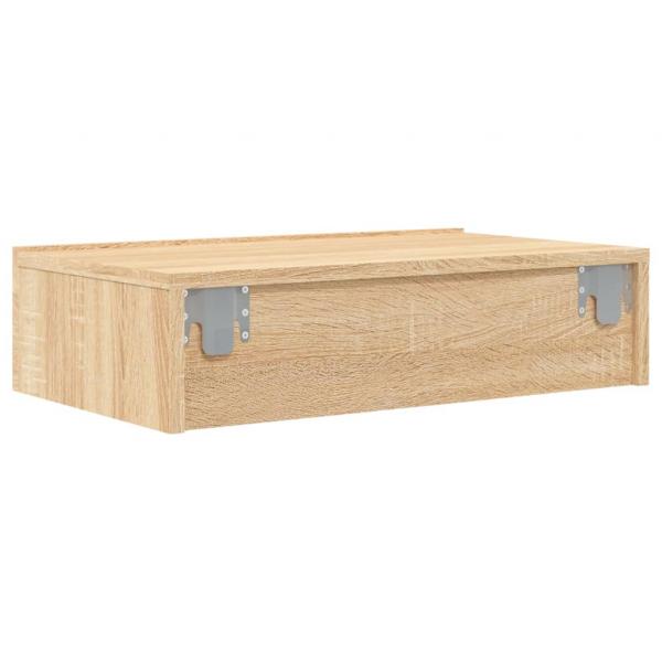 TV-Schrank mit LED-Leuchten Sonoma-Eiche 60x35x15,5 cm