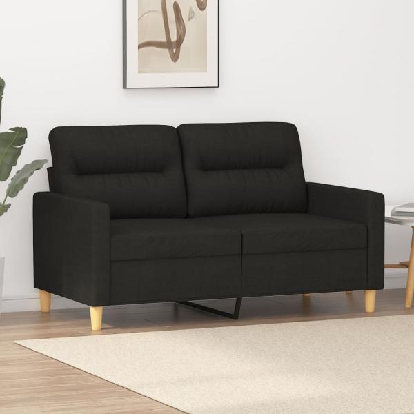 ARDEBO.de - 2-Sitzer-Sofa Schwarz 120 cm Stoff