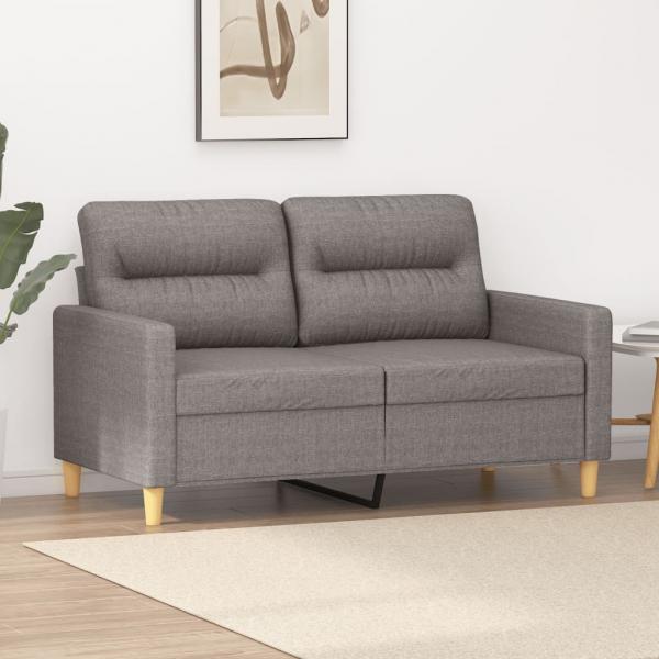 ARDEBO.de - 2-Sitzer-Sofa Taupe 120 cm Stoff