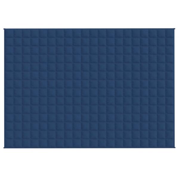 Gewichtsdecke Blau 138x200 cm 10 kg Stoff