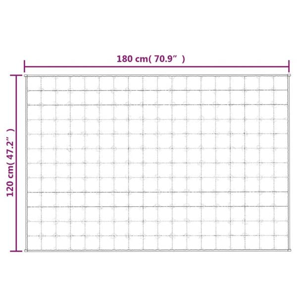 Gewichtsdecke Blau 120x180 cm 9 kg Stoff