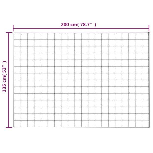 Gewichtsdecke Grau 135x200 cm 10 kg Stoff