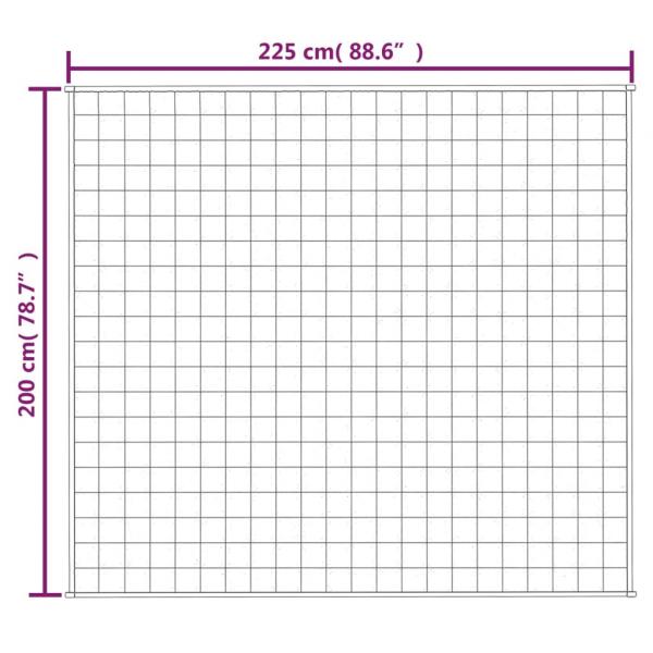 Gewichtsdecke Hellcreme 200x225 cm 9 kg Stoff