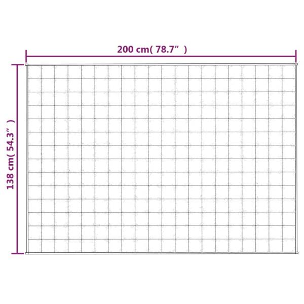 Gewichtsdecke Grau 138x200 cm 6 kg Stoff