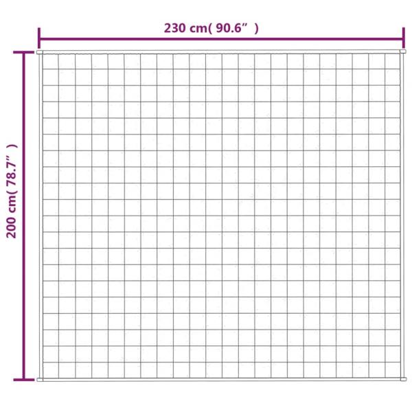 Gewichtsdecke Hellcreme 200x230 cm 9 kg Stoff