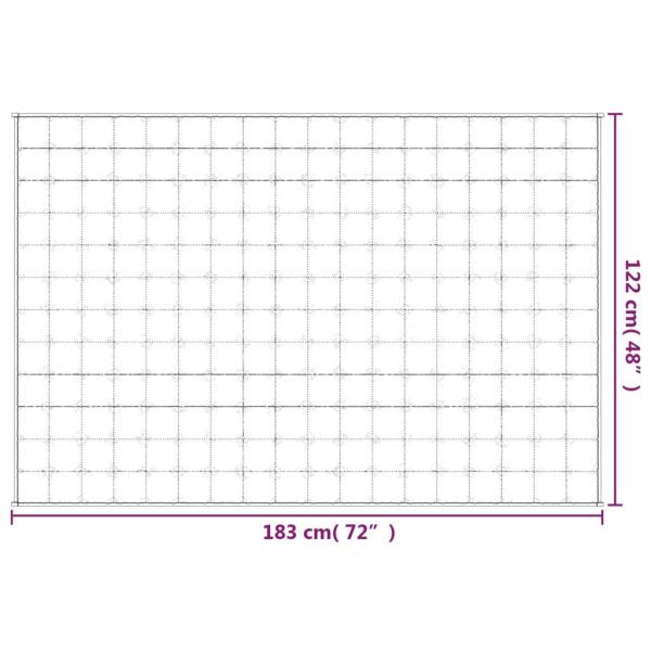 Gewichtsdecke Grau 122x183 cm 5 kg Stoff