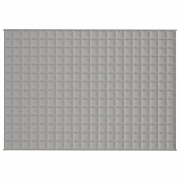 Gewichtsdecke Grau 140x200 cm 6 kg Stoff