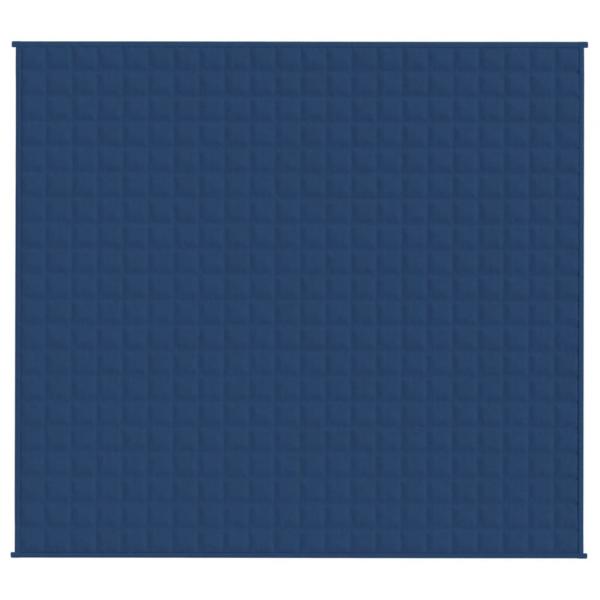 Gewichtsdecke Blau 200x225 cm 9 kg Stoff