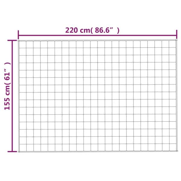 Gewichtsdecke Grau 155x220 cm 7 kg Stoff