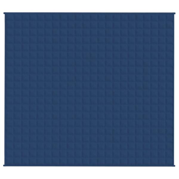 Gewichtsdecke Blau 200x230 cm 9 kg Stoff