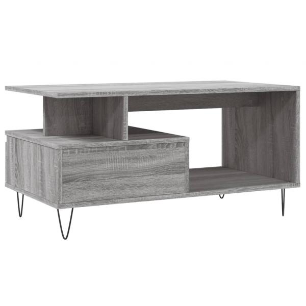 Couchtisch Grau Sonoma 90x49x45 cm Holzwerkstoff