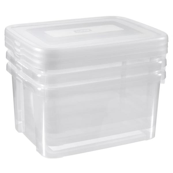 ARDEBO.de - Curver Aufbewahrungsboxen-Set Handy 3x25L Transparent