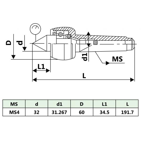 Zentrierspitze MT4