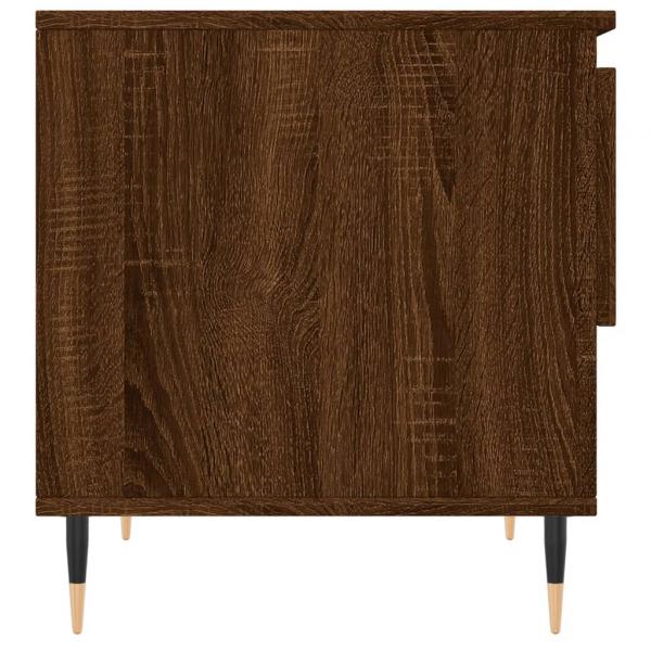 Couchtisch Braun Eichen-Optik 50x46x50 cm Holzwerkstoff