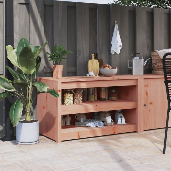 ARDEBO.de - Outdoor-Küchenschrank 106x55x64 cm Massivholz Douglasie