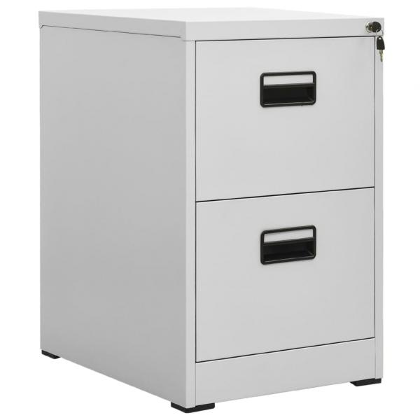 ARDEBO.de - Aktenschrank Hellgrau 46x62x72,5 cm Stahl