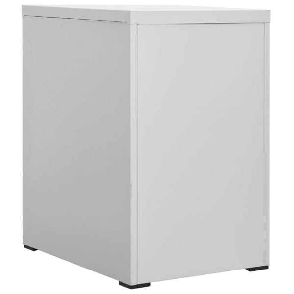 Aktenschrank Hellgrau 46x62x72,5 cm Stahl