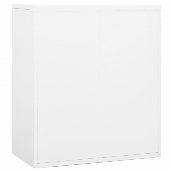 Aktenschrank Weiß 90x46x103 cm Stahl