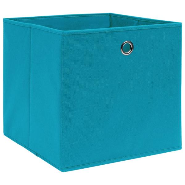  Aufbewahrungsboxen 4 Stk. Babyblau 32x32x32 cm Stoff