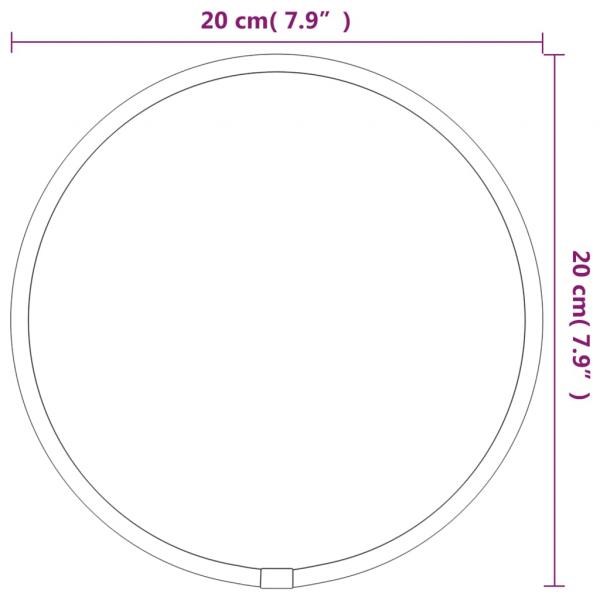 Wandspiegel Silbern Ø 20 cm Rund