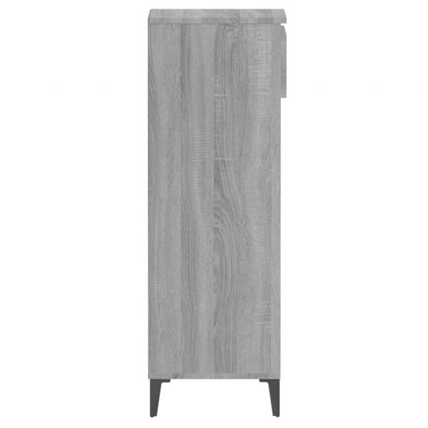 Schuhregal Grau Sonoma 40x36x105 cm Holzwerkstoff