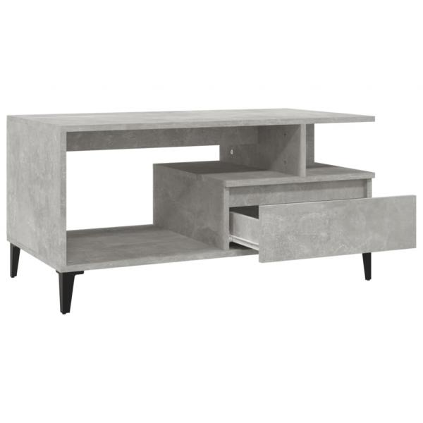 Couchtisch Betongrau 90x49x45 cm Holzwerkstoff