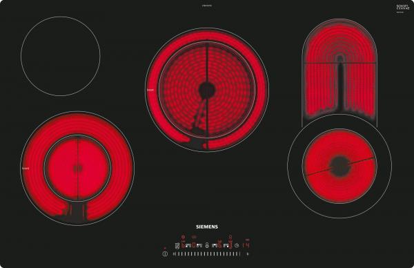 ARDEBO.de Siemens ET801FCP1D iQ300 Autarkes Glaskeramik Kochfeld, Glaskeramik, 80 cm breit, reStart, Kindersicherung, schwarz