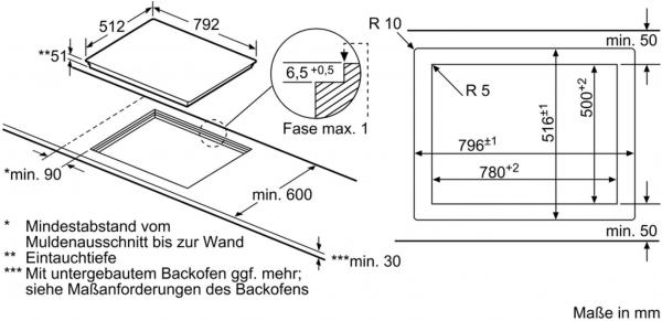 Siemens ET801FCP1D iQ300 Autarkes Glaskeramik Kochfeld, Glaskeramik, 80 cm breit, reStart, Kindersicherung, schwarz