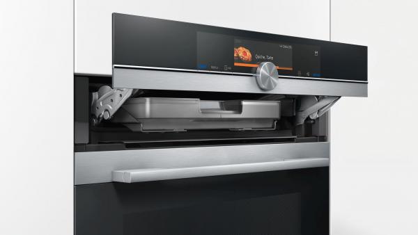 Siemens HS658GXS7 iQ700 EEK: A+ Einbaubackofen mit Dampfgarfunktion, 59,4 cm breit, 71l, ecoClean, HomeConnect, edelstahl