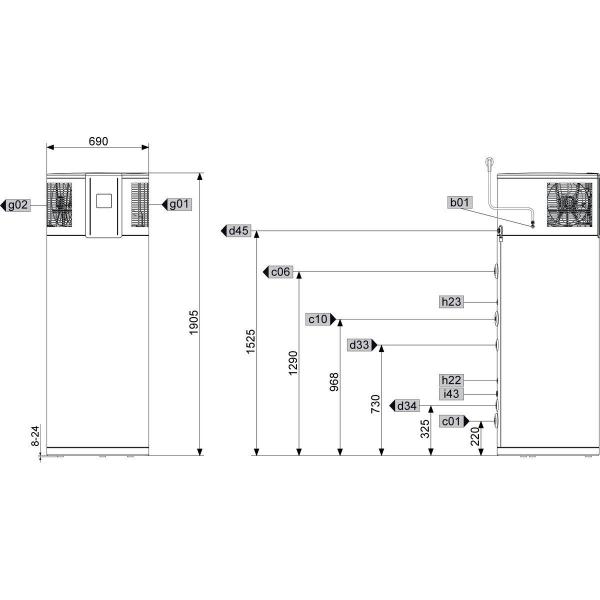 STIEBEL ELTRON WWK 300 electronic Warmwasser-Wärmepumpe, EEK: A+, 395l, 1166kWh/Jahr (231210)