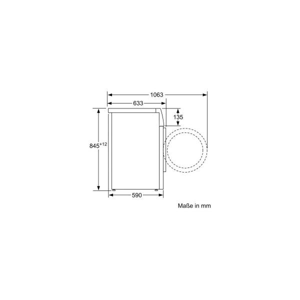 Siemens WM14N225 iQ300, 8kg Frontlader Waschmaschine, 60cm breit, 1400 U/min, waterPerfect Plus, iQdrive, Kindersichersicherung, weiß