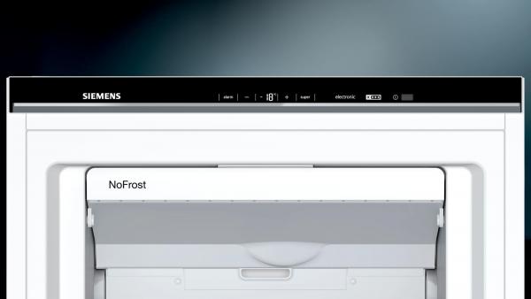 Siemens GS58NDWDP iQ500 Stand Gefrierschrank, 70 cm breit, 366 L, noFrost, LED-Beleuchtung, bigBox, weiß
