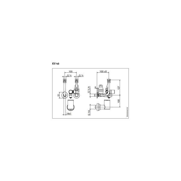 STIEBEL ELTRON KV 40 Sicherheitsgruppe für geschlossene Warmwasser-Wandspeicher (238958)