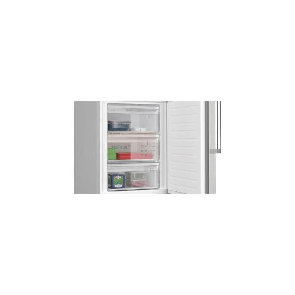 Siemens KG39NAIAT iQ500 Stand Kühl- Gefrierkombination, 60cm breit, 309L, NoFrost, freezerLight, hyperFresh, bottleCooler, antiFingerprint, Edelstahl