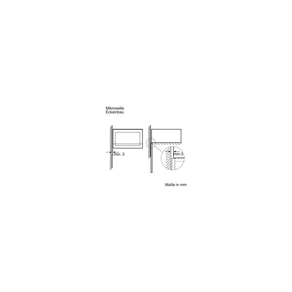 Siemens BF525LMW0 iQ500 Einbau-Mikrowelle, 800 W, 20l, cookControl7, LED-Innenbeleuchtung, weiß