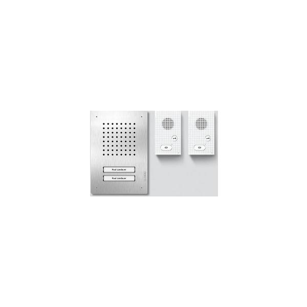 ARDEBO.de SIEDLE SET CLAB 850-2 E/W Audio-Set Classic Edelstahl