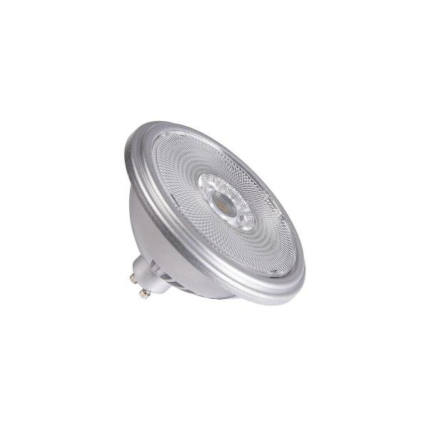 ARDEBO.de SLV QPAR111 GU10 LED Leuchtmittel, 12,5W, 2700K, CRI90, 30°, silber (1005276)