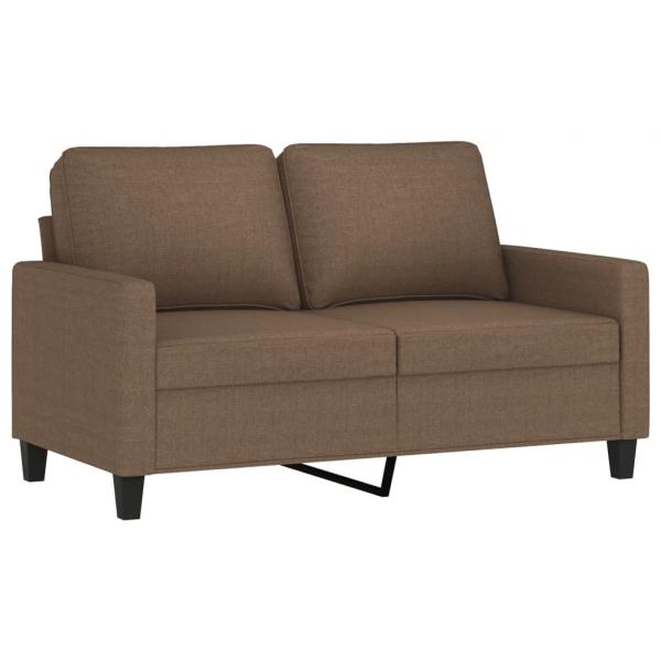 2-Sitzer-Sofa Braun 120 cm Stoff