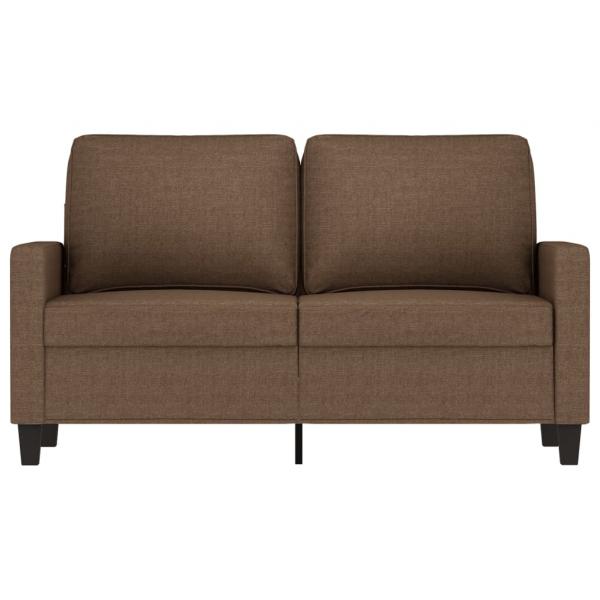 2-Sitzer-Sofa Braun 120 cm Stoff