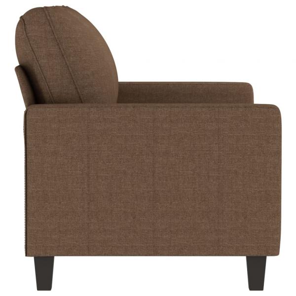 2-Sitzer-Sofa Braun 120 cm Stoff