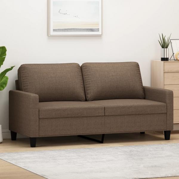 ARDEBO.de - 2-Sitzer-Sofa Braun 140 cm Stoff