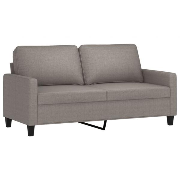 2-Sitzer-Sofa Taupe 140 cm Stoff