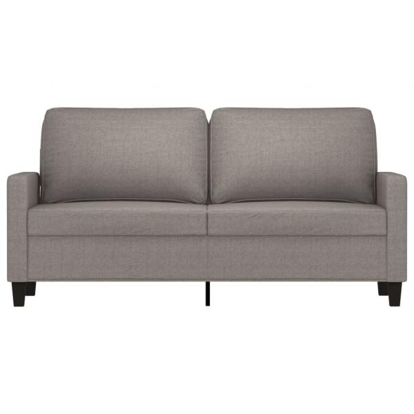 2-Sitzer-Sofa Taupe 140 cm Stoff