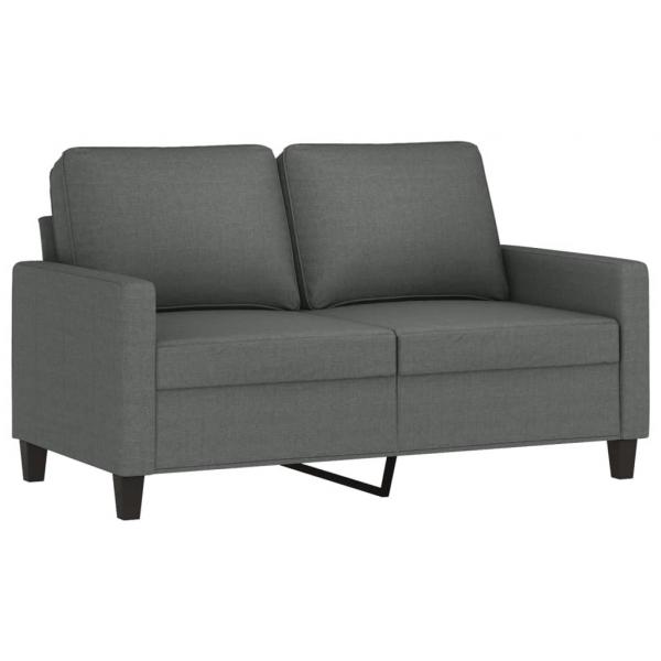 2-Sitzer-Sofa Dunkelgrau 120 cm Stoff