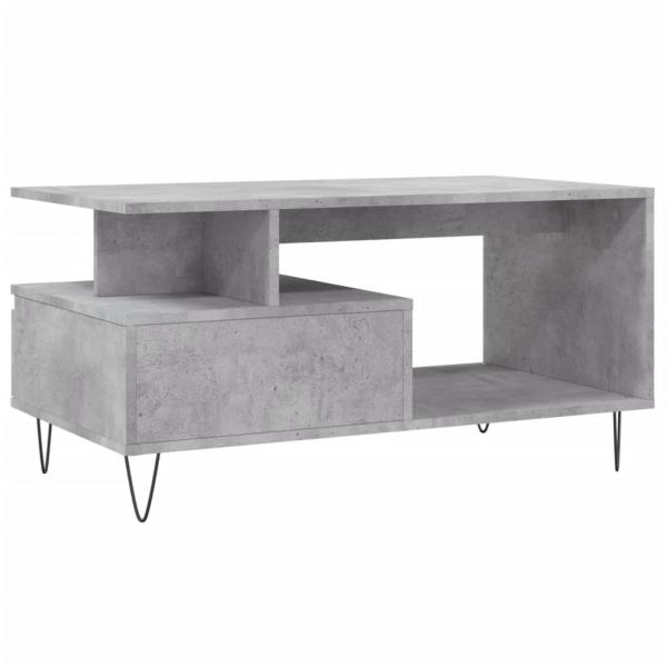 Couchtisch Betongrau 90x49x45 cm Holzwerkstoff