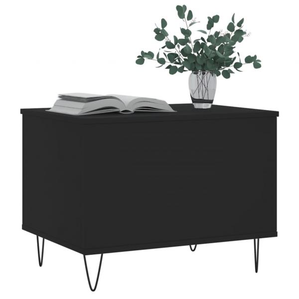 Couchtisch Schwarz 60x44,5x45 cm Holzwerkstoff