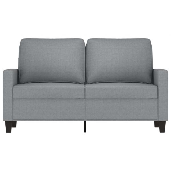 2-Sitzer-Sofa Hellgrau 120 cm Stoff