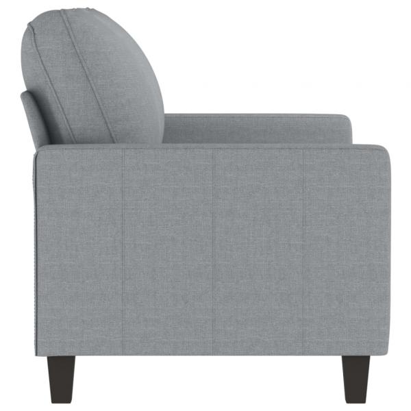 2-Sitzer-Sofa Hellgrau 120 cm Stoff