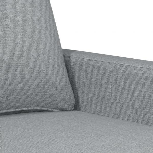 2-Sitzer-Sofa Hellgrau 120 cm Stoff