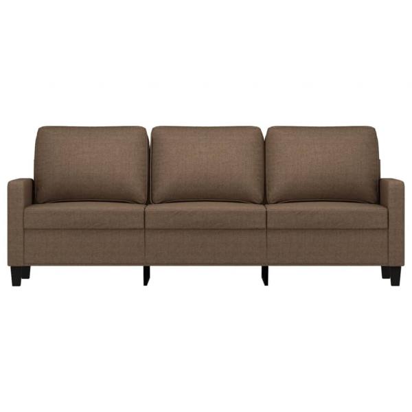 3-Sitzer-Sofa Braun 180 cm Stoff